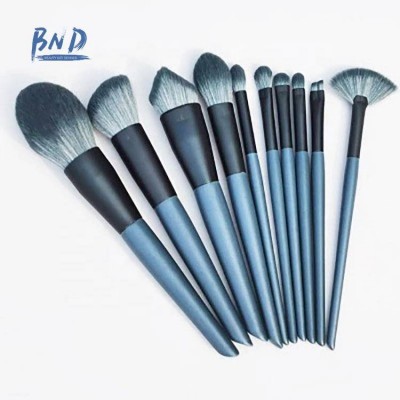 Eye Shadow Brush 10pcs Wooden Handle Beginner Makeup Brush Set