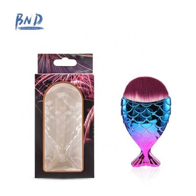 Mini Single Makeup Brush Of Mermaid Makeup Brush Synthetic Fluffy Fishtail Makeup Brush