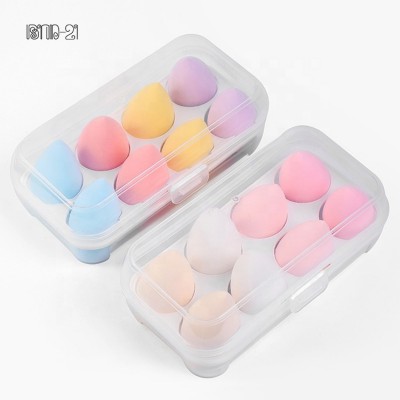 Egg Makeup Sponge With Makeup Sponges Egg Case 8pcs Beauty Makeup Cosmetic Puff